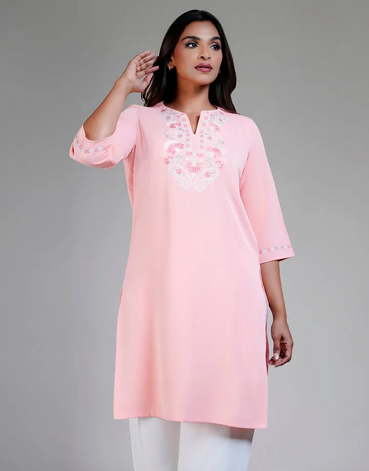 Embroidered 3/4 Sleeve Kurta